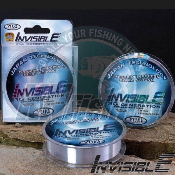 YUKI INVISIBLE Clear Fluoro Coated Fishing Line Japan 300m 0.16mm – 0.50mm