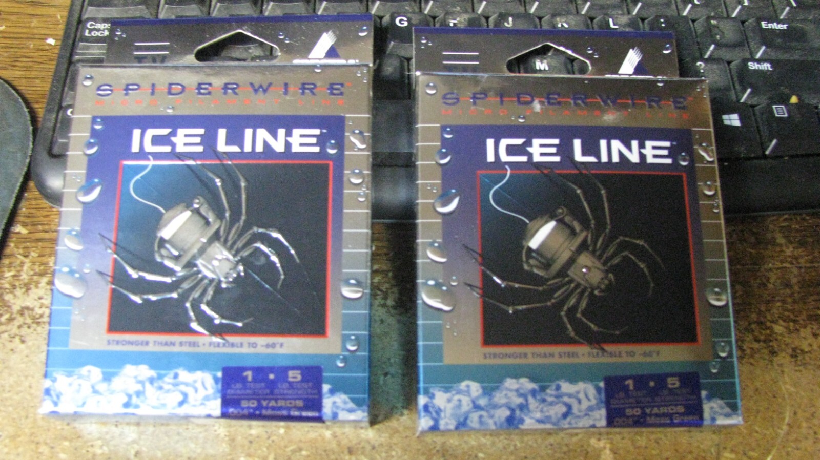 spiderwire “ice line”, ice fishing, braided, 5#, free shipping
