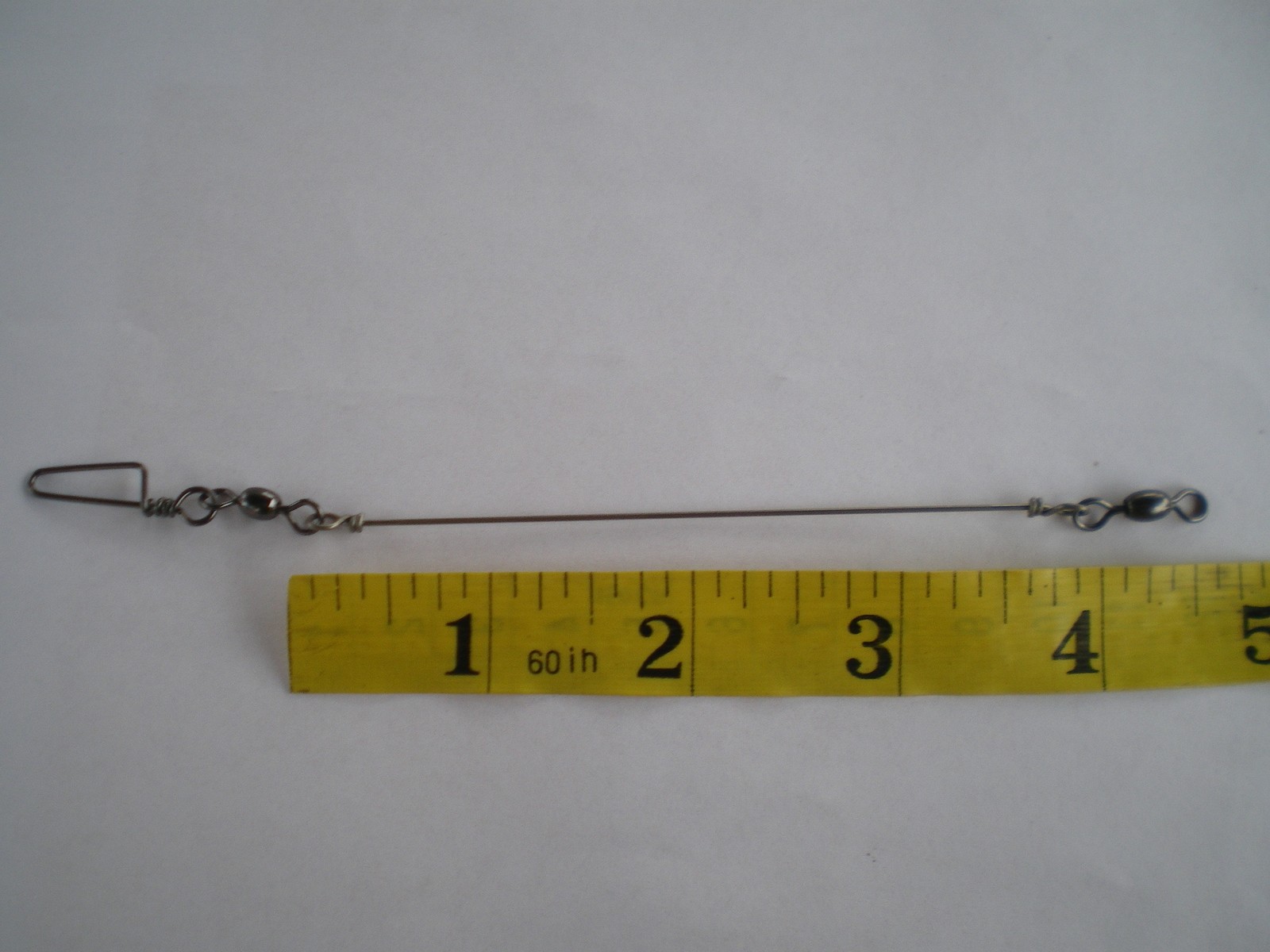 21 SOLID STAINLESS S. WIRE LEADER 4″,5″,6″ 100 LBS TEST/B. BEARING SWIVEL/7 EA