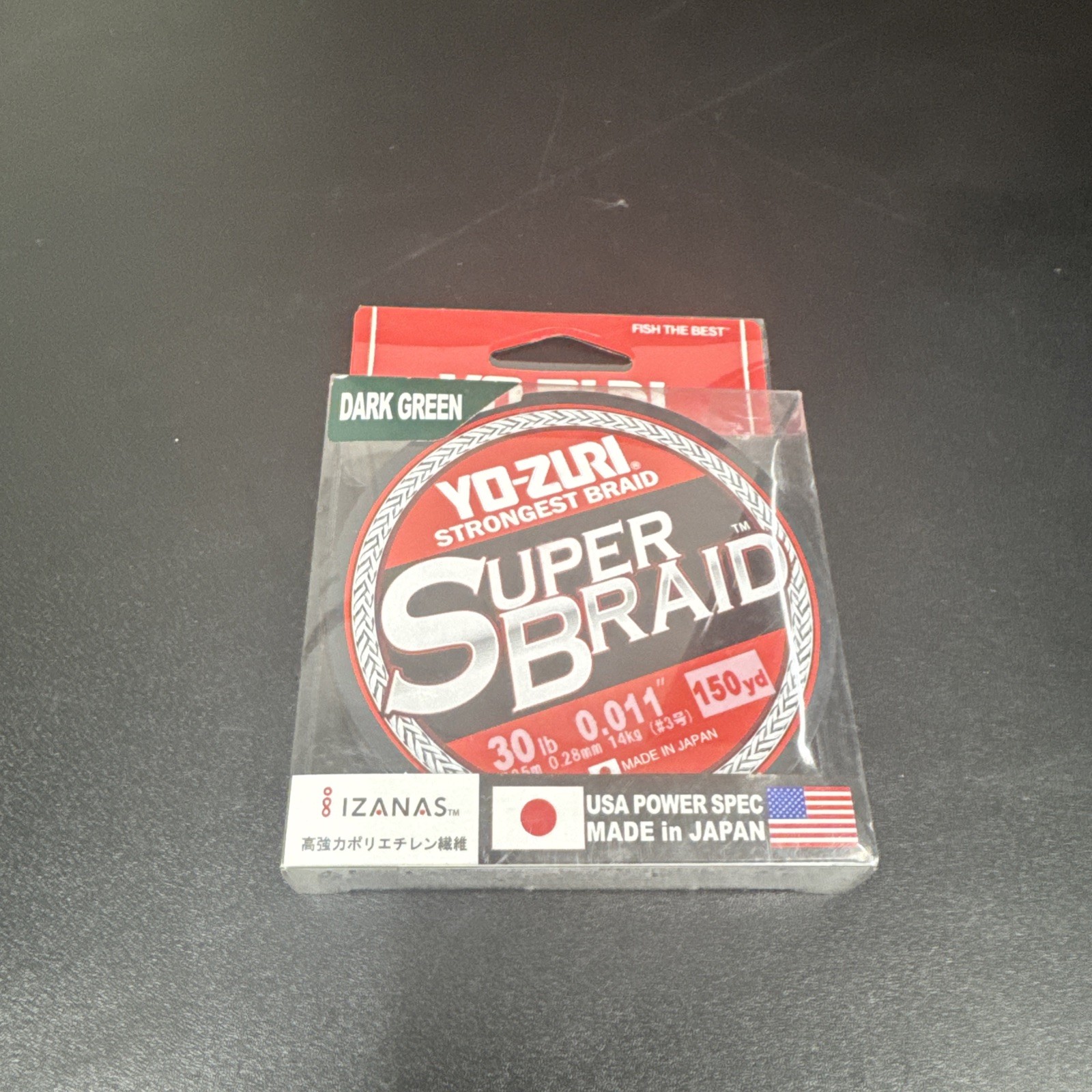 30 Lb Test Fishing Line Yo Zuri Dark Green Super Braid 150 Yds Big Game Fishing