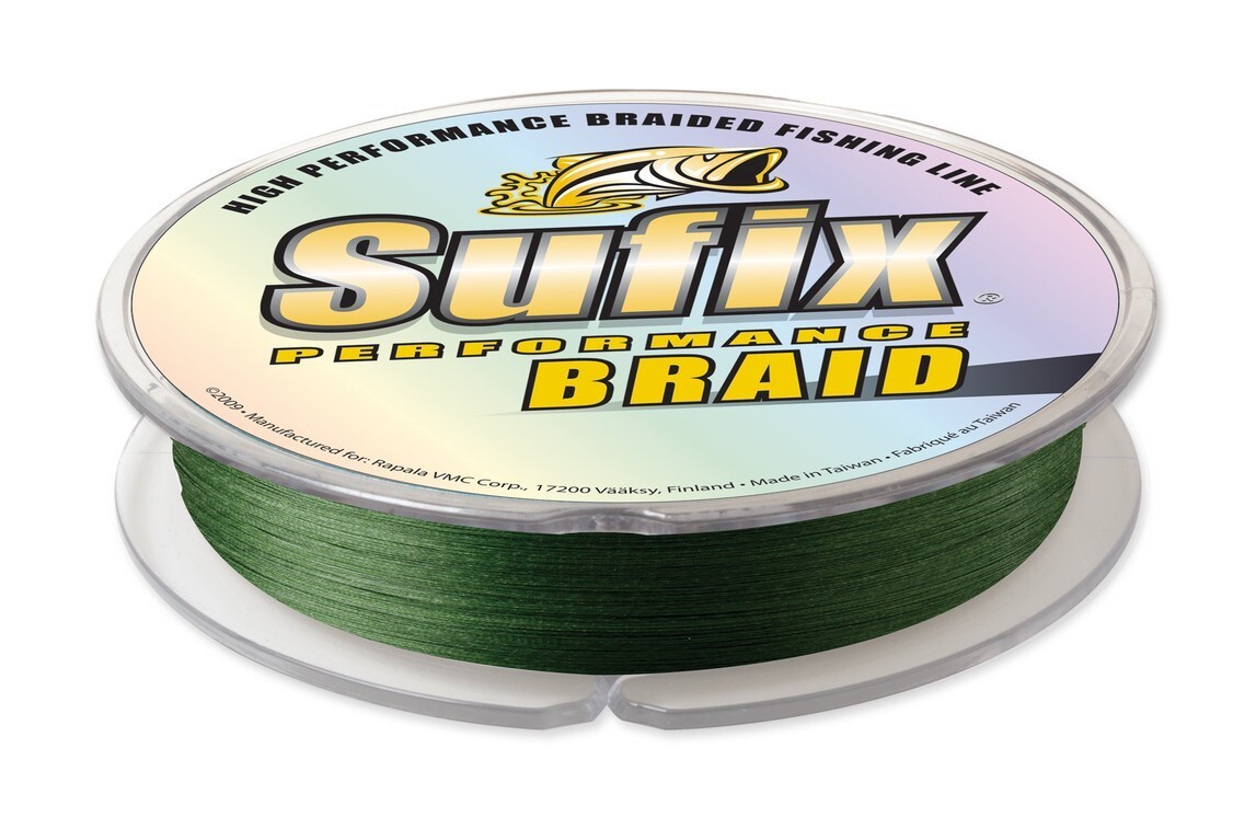 Sufix Performance Braid – Lo-Vis Green 40 lb Test – 100 yards Fishing Line