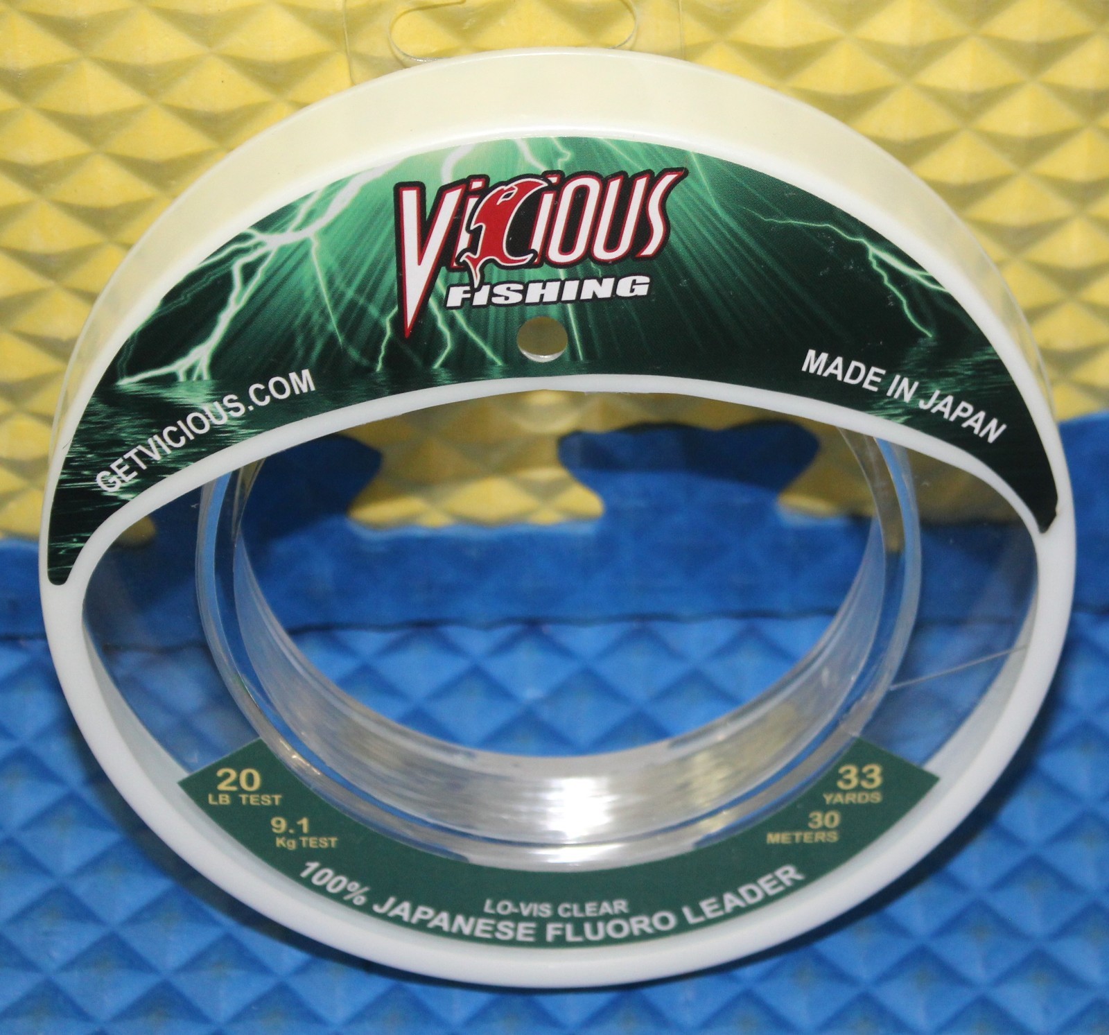 Vicious Fishing 100% Fluorocarbon 33 Yds Lo-Vis-Clear EFLWS CHOOSE LINE WEIGHT!