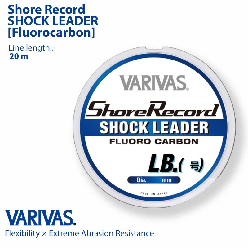 VARIVAS Shore Record Shock Leader FC Fluoro Carbon Line made in japan