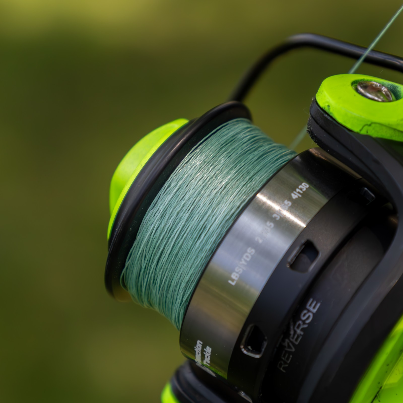 Reaction Tackle Braided Fishing Line Braided in USA 5X Blue or Green Braid