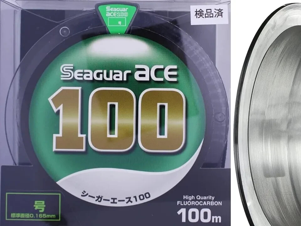 KUREHA SEAGUAR ACE Fluorocarbon #3.5-4.4kg 100m Clear Made in Japan 1