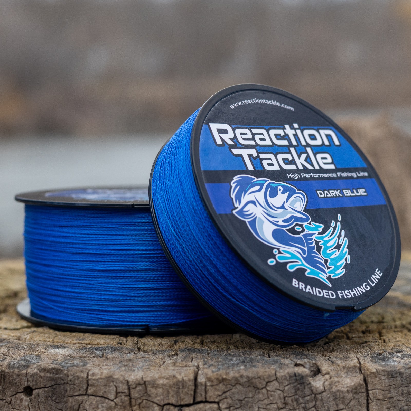 Reaction Tackle High Performance Braided Fishing Line / Braid – Dark Blue