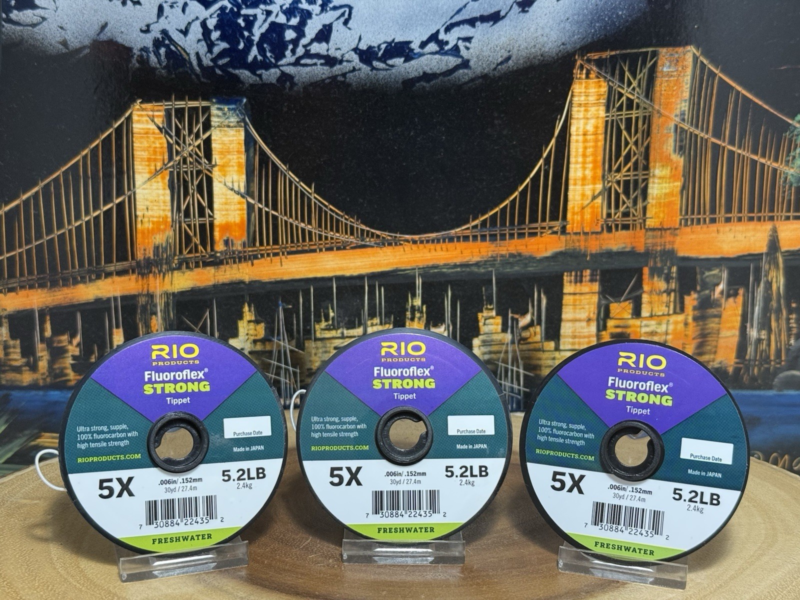 Lot of (3) Spools of RIO Fluoroflex Strong Tippet… Size 5X….. (NEW)