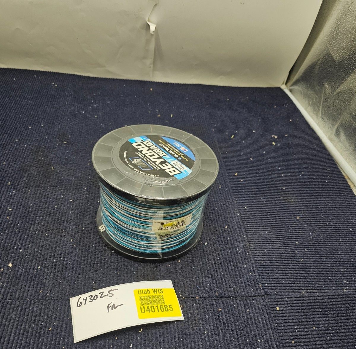 Beyond Braid 2000100BC Braided Fishing Line Blue Wave 2000yds 100LB