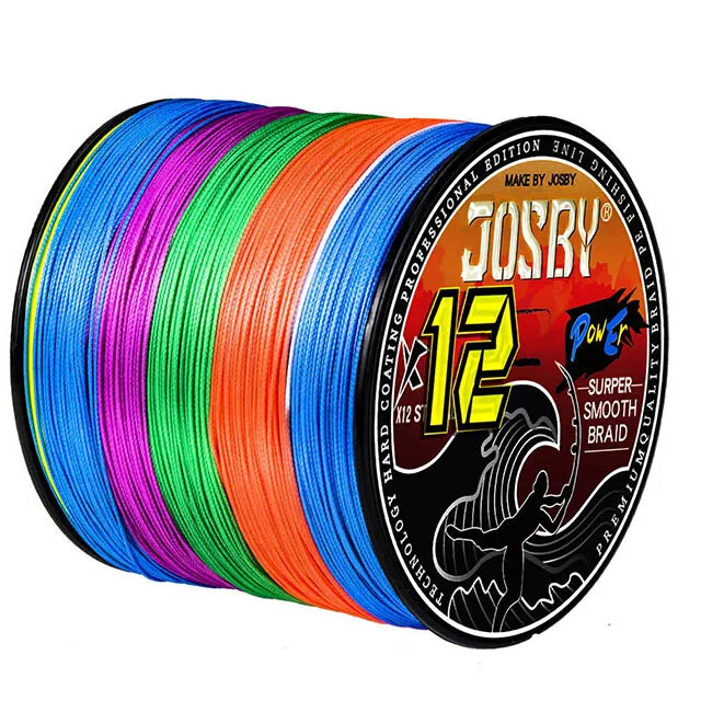 12 Strand 300/500/1000/100M Saltwater Freshwater Weave Braided Fishing Line