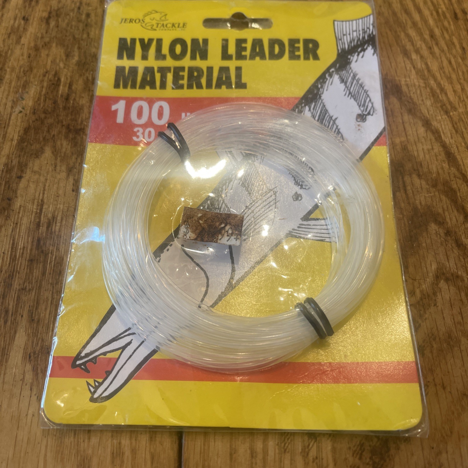 JT Nylon Leader Material 100 LB 30 FT 10 YDS Jeros Tackle NOS