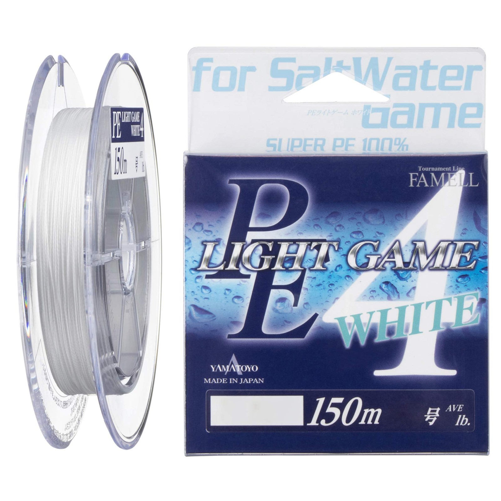 YAMATOYO PE line PElight game 150m 0.5 8.5lb 4 Pieces white