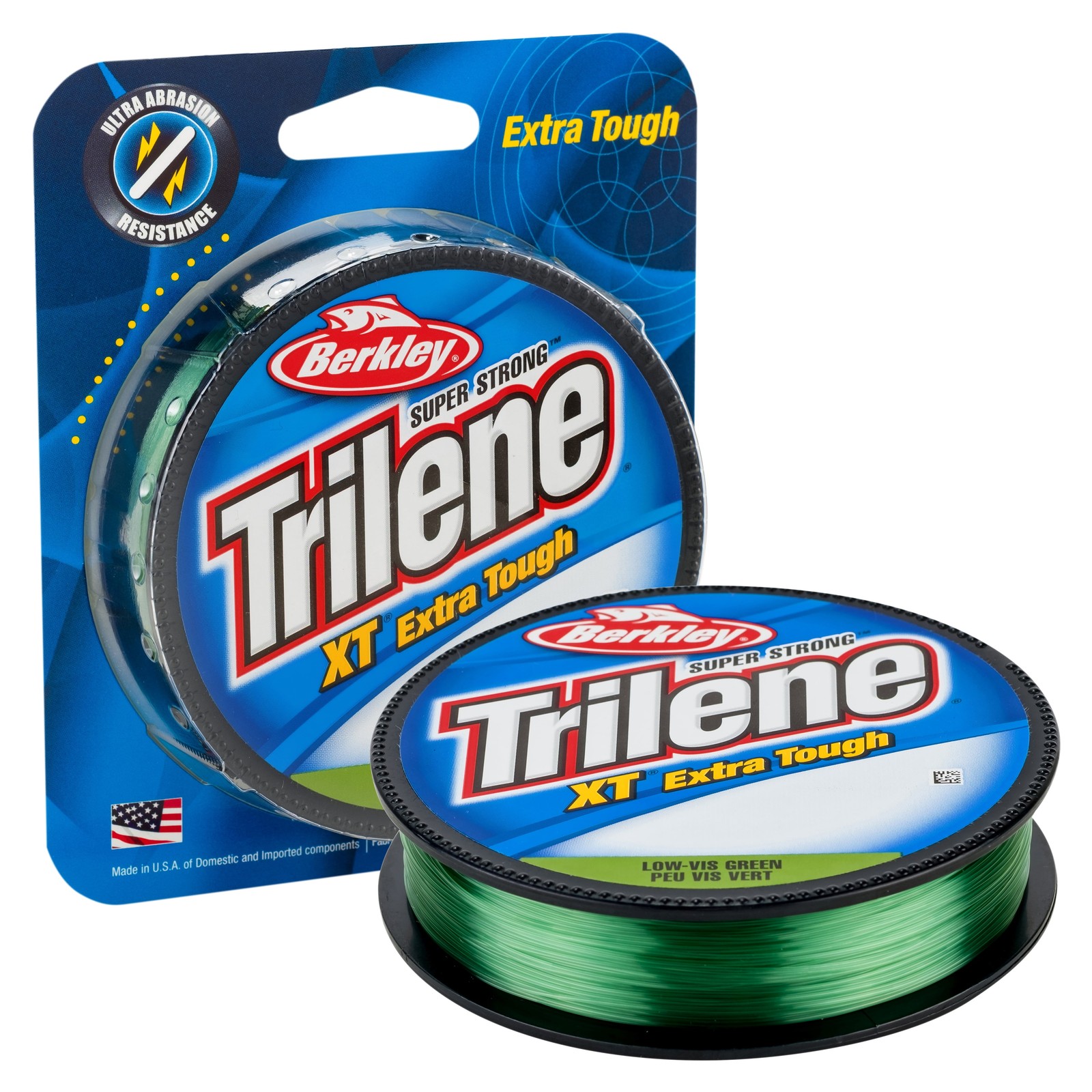 Monofilament Fishing Line, Low-Vis Green, 30 lb Test Strength, 220 yd