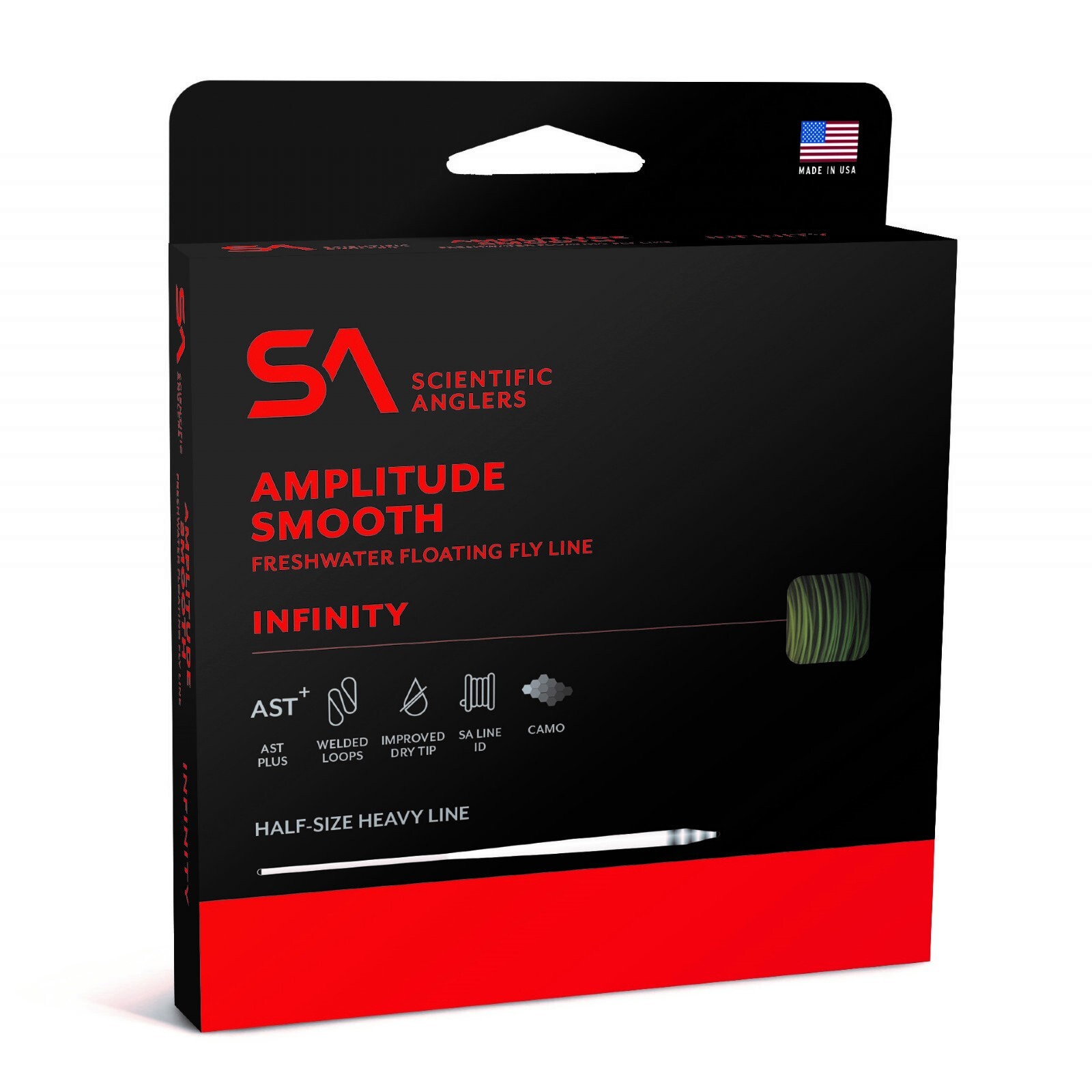 Scientific Anglers Amplitude Smooth Infinity Fly Line – WF4F – Optic – 132671