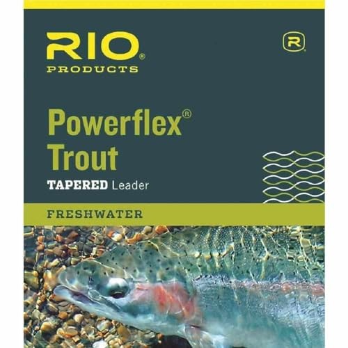 Rio Powerflex Knotless Trout Leader 9 Ft 5X Fly Fishing 3 Pack