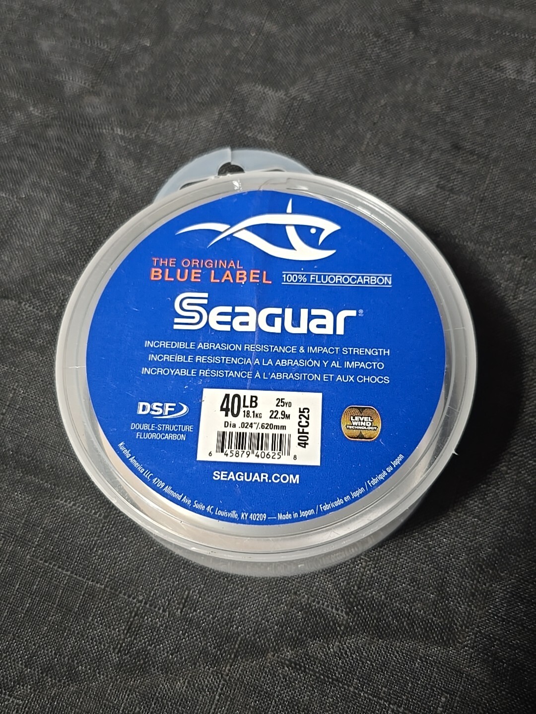 Seaguar 20FC50 Blue Label Fluorocarbon Leader Material 40 lb 25 Yards