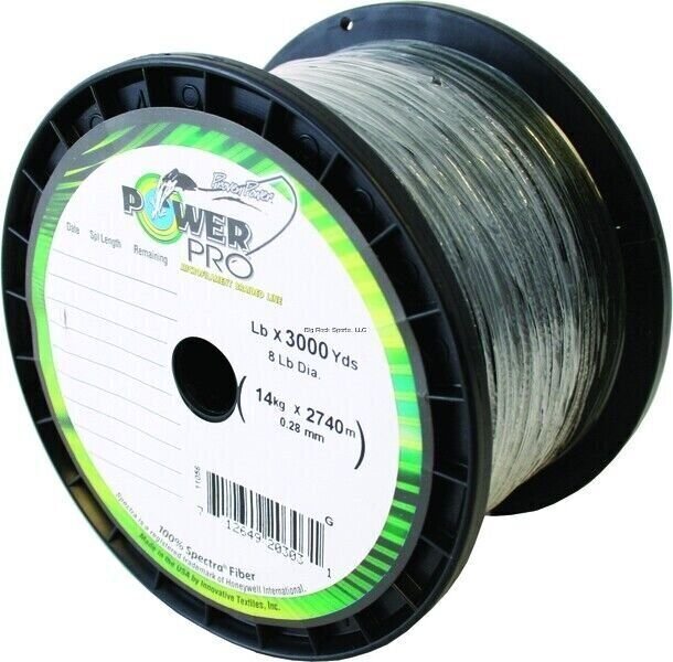 Power Pro Spectra Fiber Braided Fishing Spool Line 65lb 3000yd Grn 21100653000E