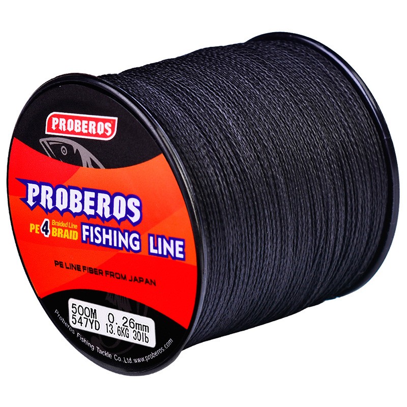 4 Stands Fishing Line 500m Multifilament PE Braided Fishing Line 6lb-100lb