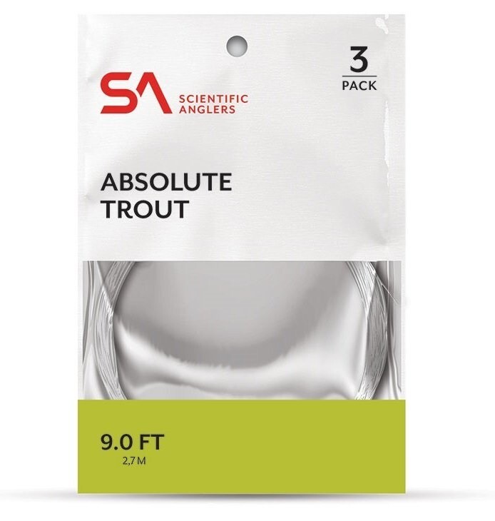 Scientific Anglers Absolute Trout Leader 3 Pack – 9′ – 5X – 134262