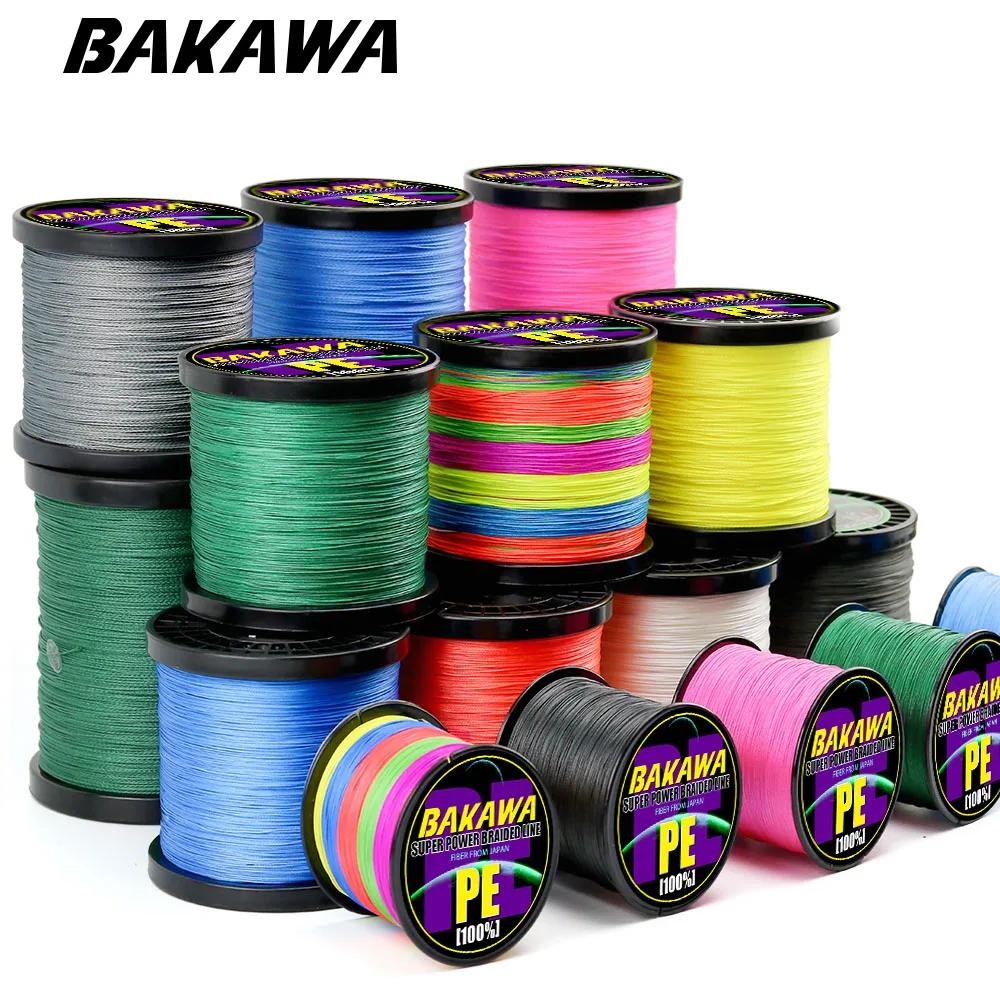 Bakawa 4 Strands Braided Fishing Lines Multifilament Pesca 100m 300m 500m 1000m