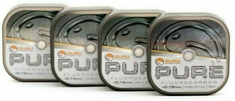 Guru Pure Fluorocarbon Fishing Hook Length 50m All Sizes