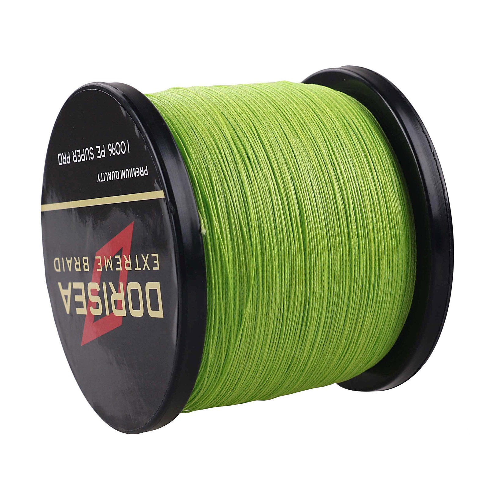 Dorisea 100M-2000M Fluorescent Green Dynema Braided Fishing Line 6LB-300LB