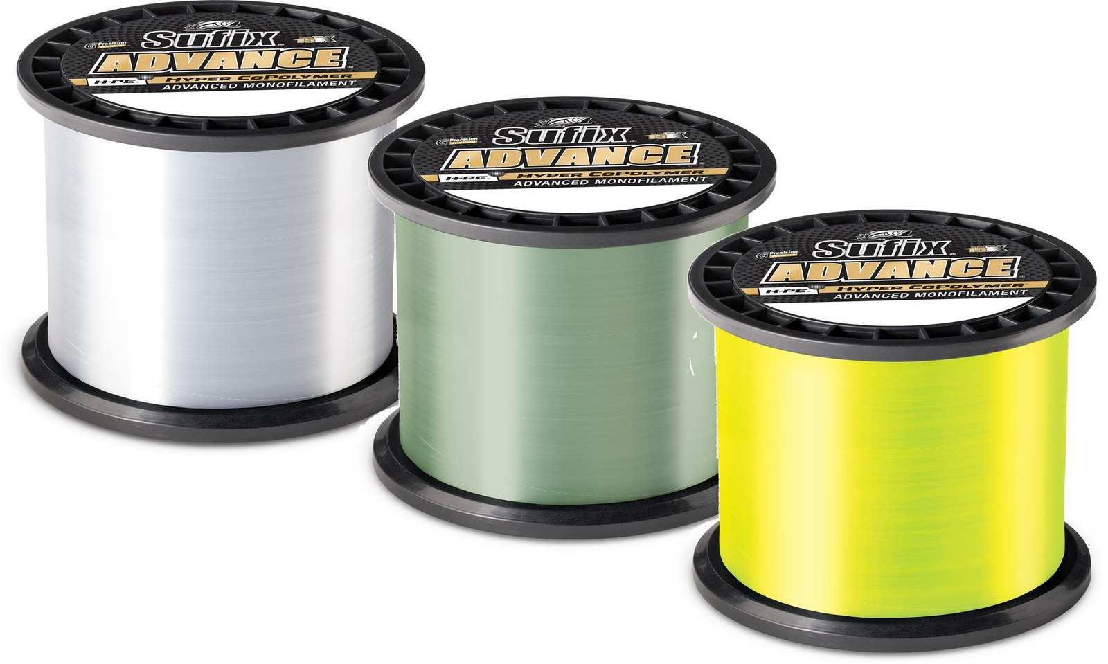 Sufix 604 Advance Monofilament H-PE Mono line1200 Yd Pick Color and #test 17-25