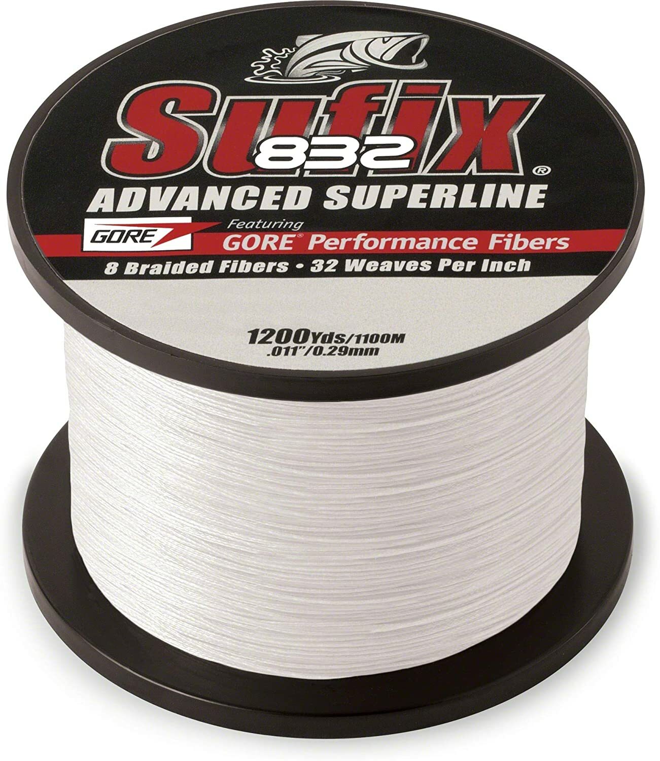 Sufix 832 Advanced Superline Braid 1200 Yards Fishing Line-White – Line Class