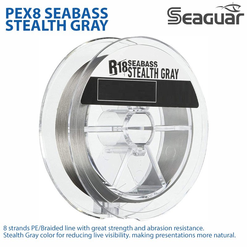 KUREHA SEAGUAR PEX8 SEABASS STEALTH GRAY – Braid Line PE Line made in japan