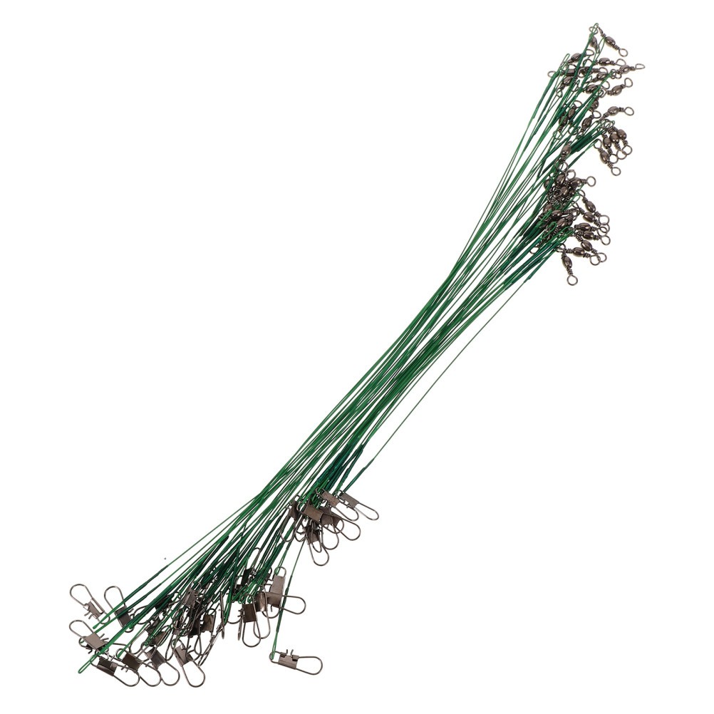 40 Pcs Fishing Wire Leaders Steel Wire Leaders With Connectors For Fishing