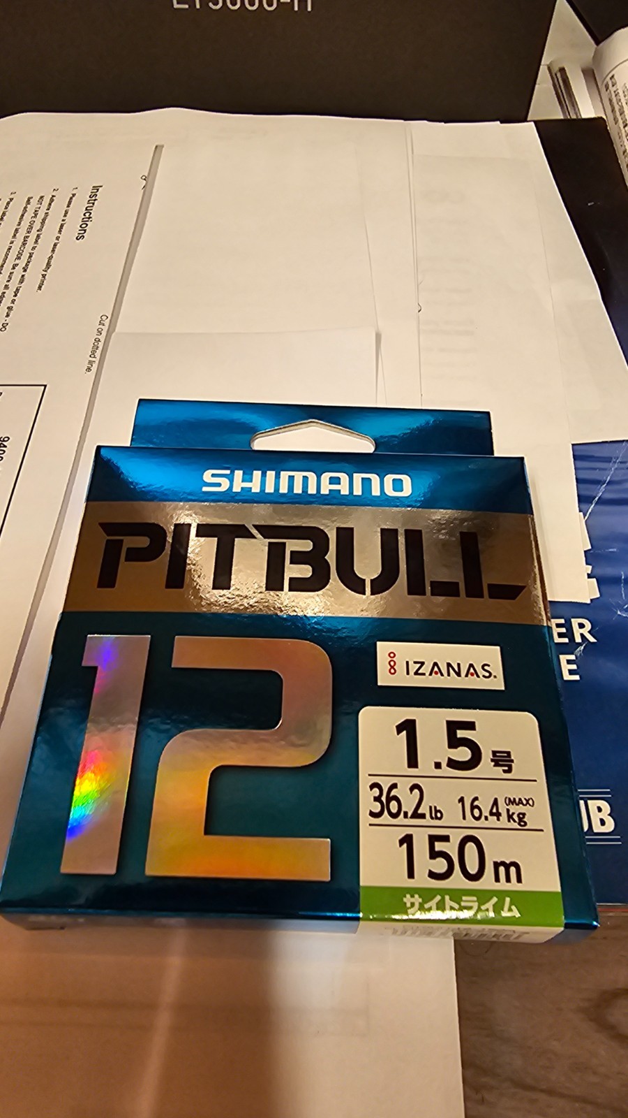 Shimano Pitbull X12 Braided Line PE 200M Lime Green
