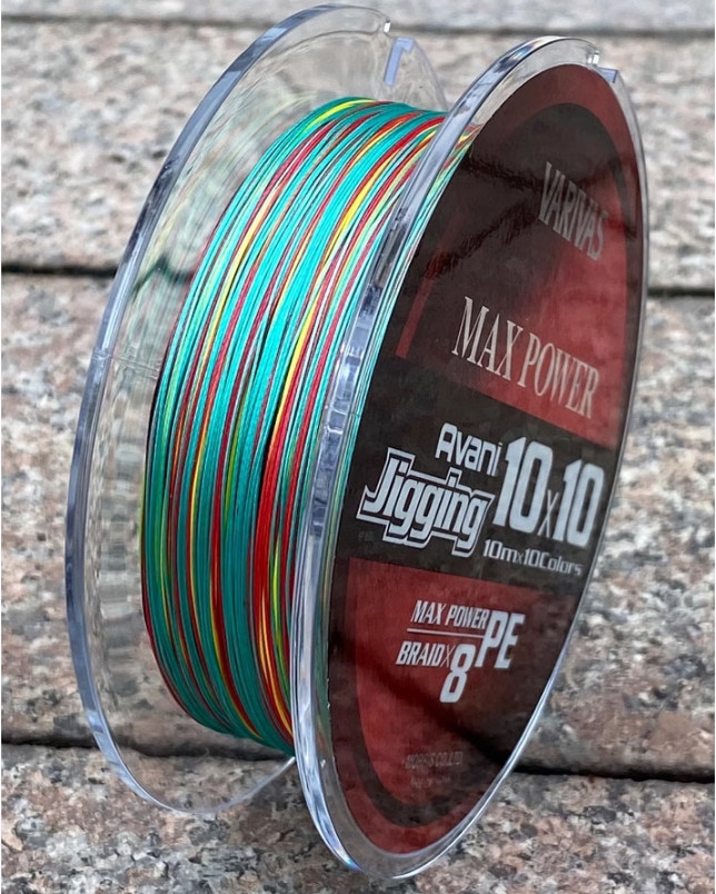 VARIVAS Avani Jigging 10 X 10 Max Power X8 Strand Braided PE Fishing Line