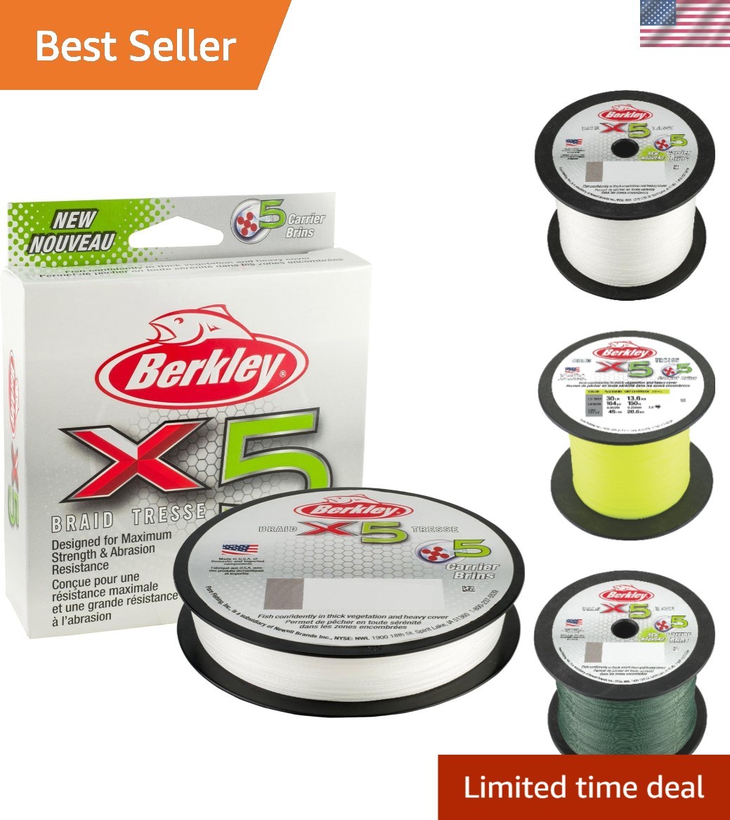 X5 15Lb Braided Fishing Line 164 Yards – Exceptional Strength & Reliability