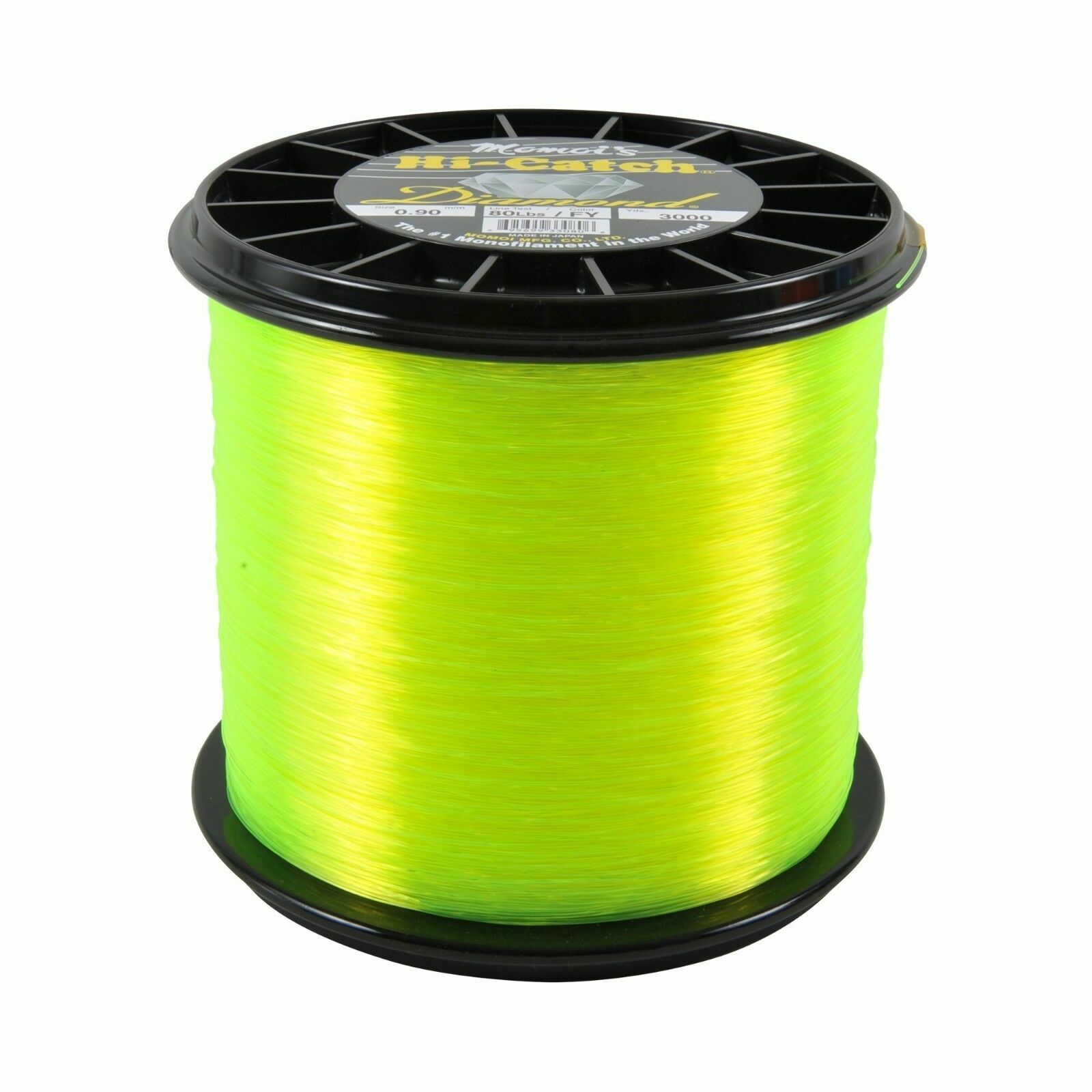 Momoi Diamond Monofilament Line-3000 Yds, 12 Lb., Yellow