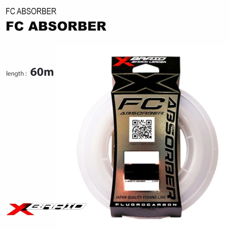YGK YOTSUAMI XBRAID FC ABSORBER Fluoro Carbon Line made in japan