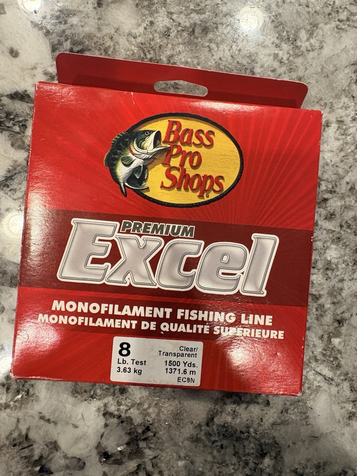 Bass Pro Shops Excel Premium Fishing Line 8 Lb 1500 Yd Nylon Mono Clear