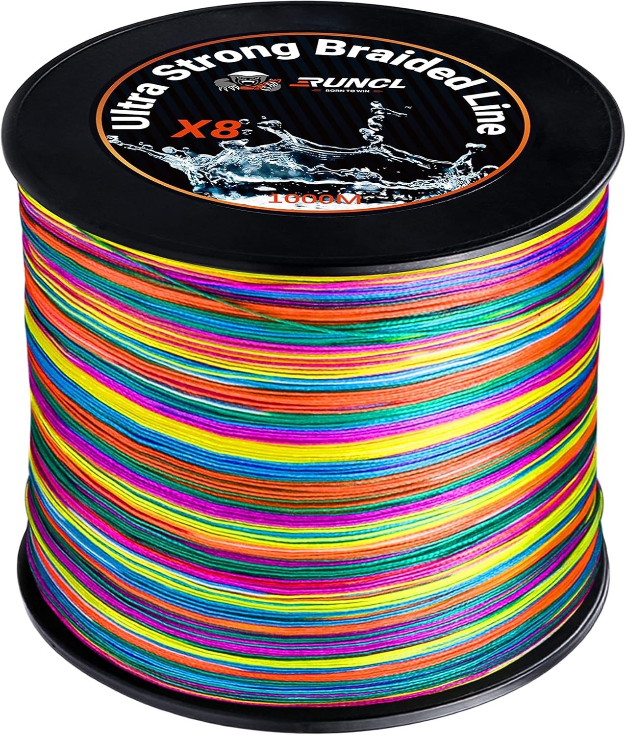 High Visibility Colored Braid Line – 328-1093yds, No Stretch