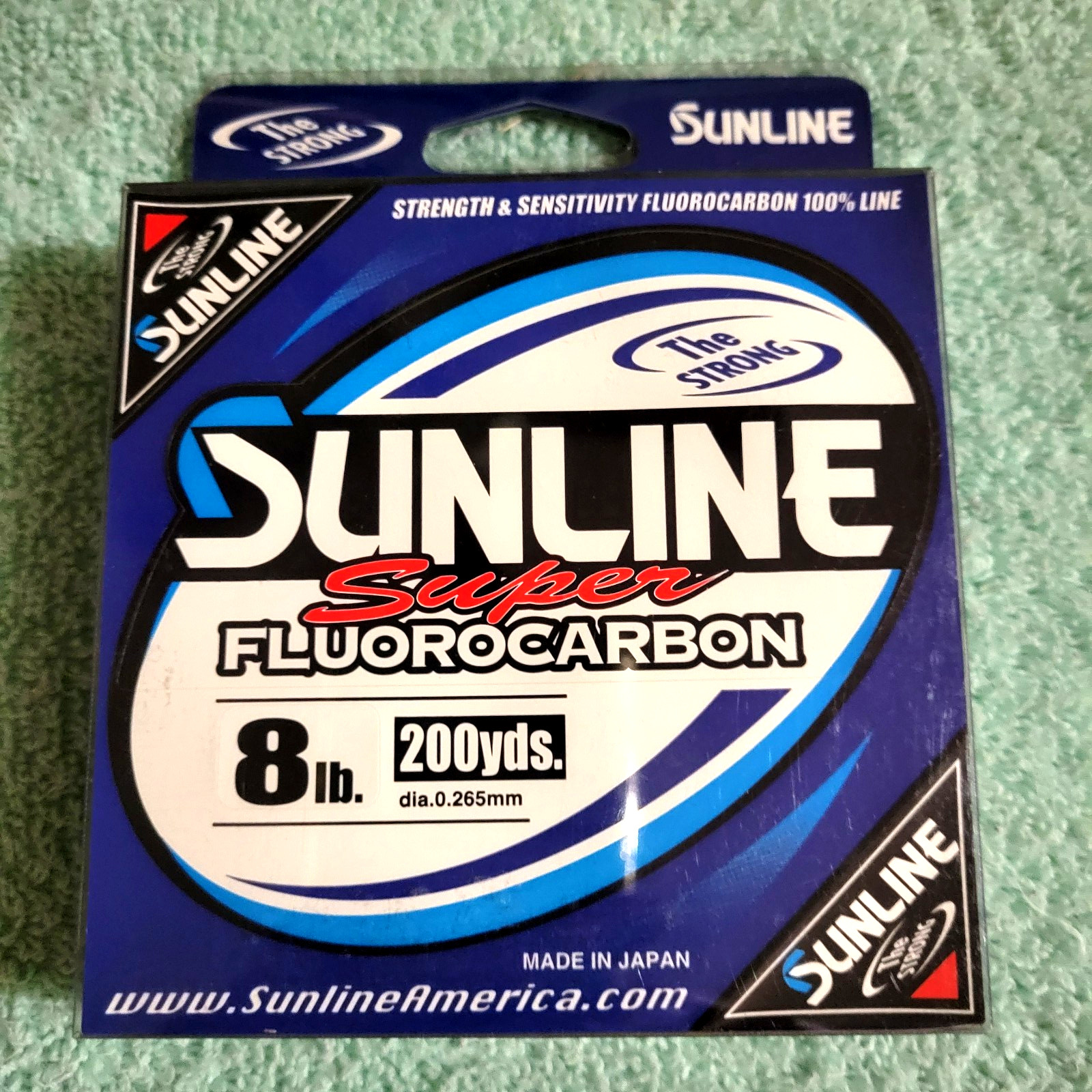 Sunline Super Fluorocarbon Line 8-10-12 lb. Test 200 Yards Natural Clear