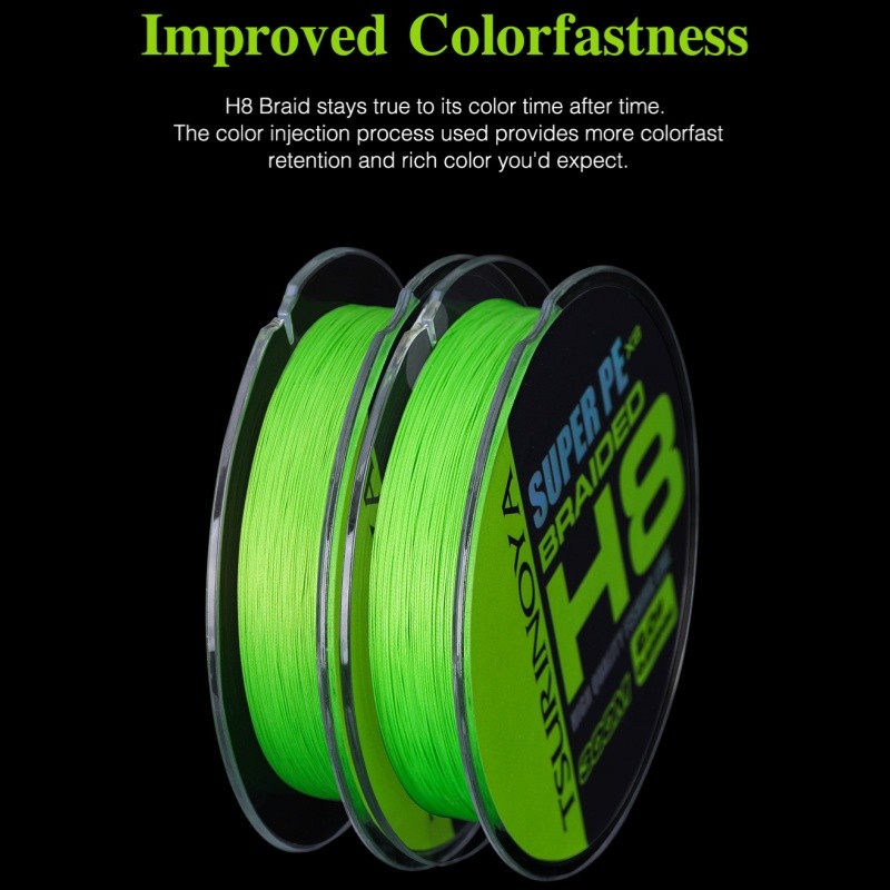 PE Braided Fishing Line Long Casting 8 Strands Multifilament Smooth Fishing Wire