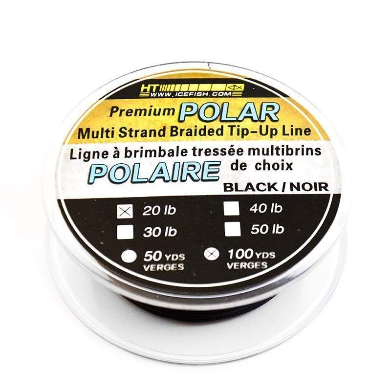 HT Premium Polar Ice Braid – Nylon Braided Ice Fishing Line