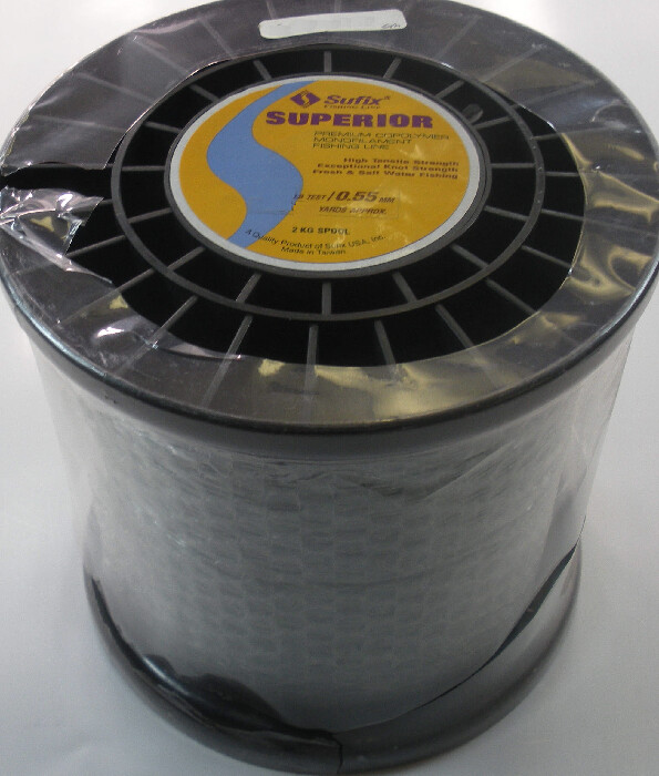 Sufix 648-020 20 Lb Clear Superior Premium Mono Line 2KG Spool 11745 Yds