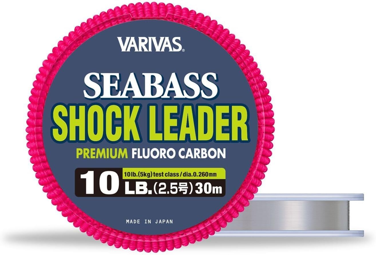 New VARIVAS Seabass Shock Leader Fluorocarbon Line 30m 10lb from Japan
