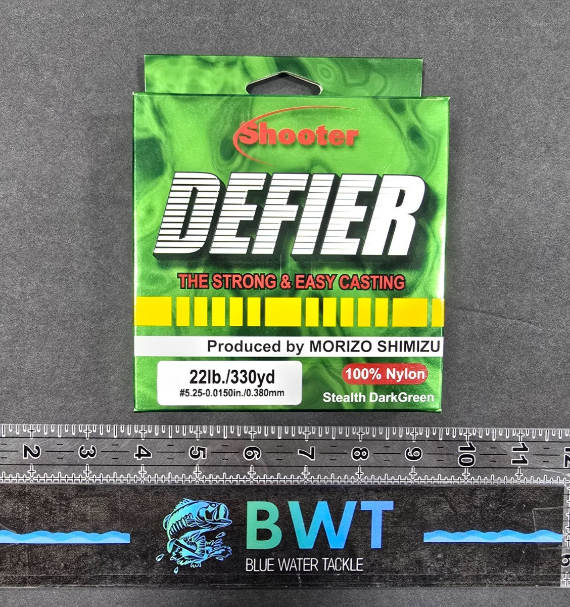 Sunline Shooter Defier Nylon Fishing Line 330 yd. Spool — 22 lb. #5.25