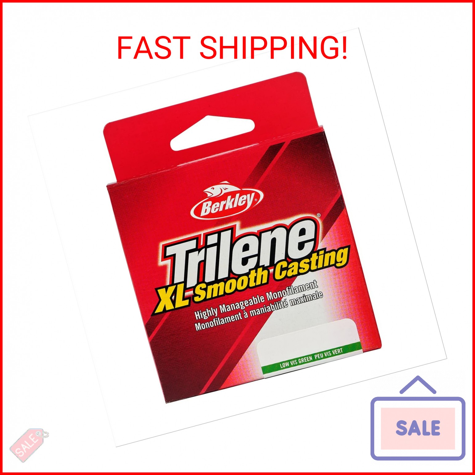 Berkley Trilene® XL®, Low-Vis Green, 4lb | 1.8kg, 110yd | 100m Monofilament Fish