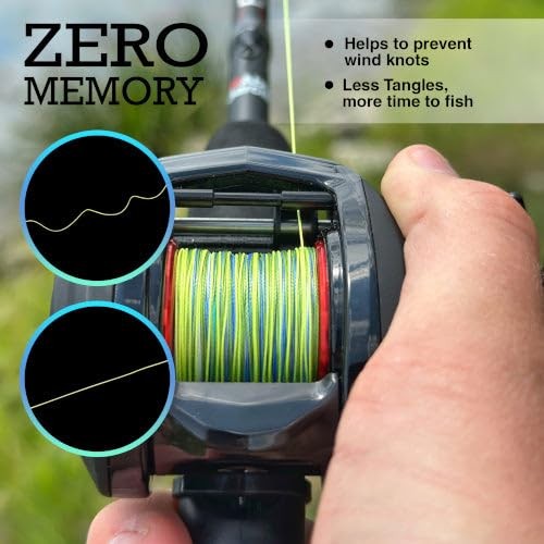 Reaction Tackle Braided Fishing Line Hi Vis Yellow 30LB 150yds