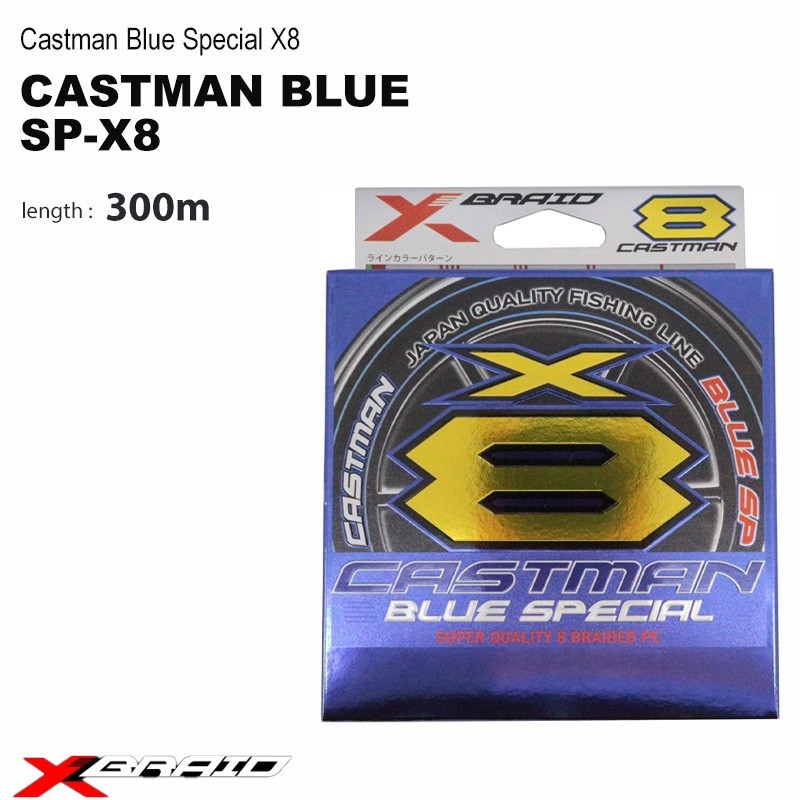 YGK YOTSUAMI XBRAID CASTMAN BLUE-SP X8 Braid Line PE Line made in japan