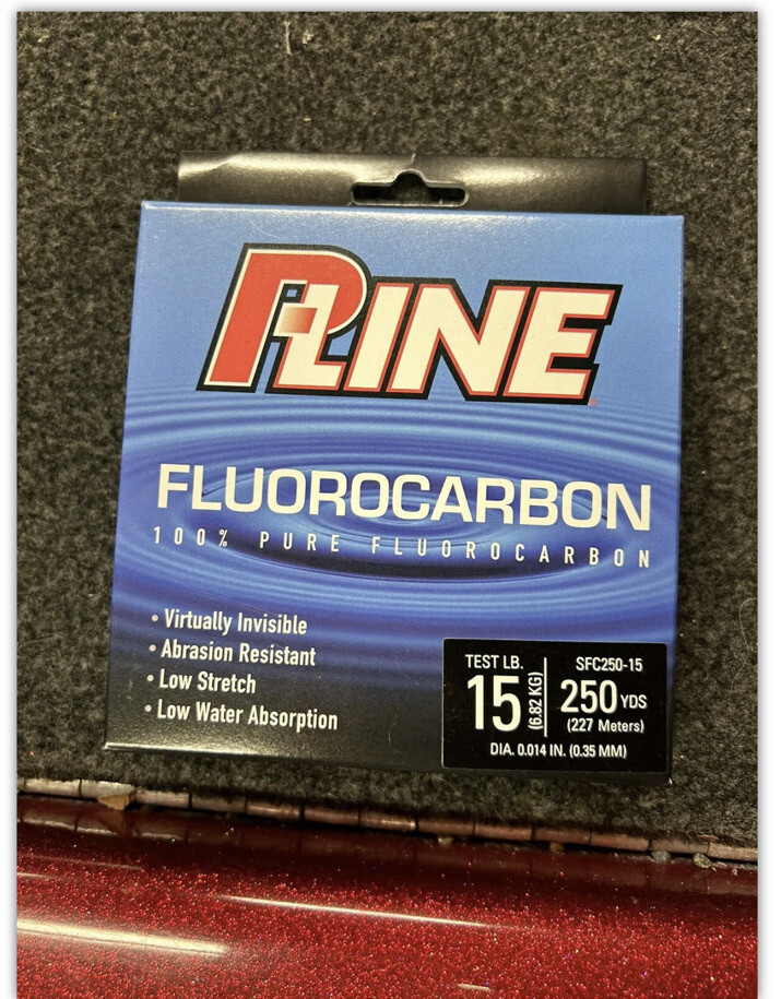 P-Line 100% Fluorocarbon Line – 15Lb Test.