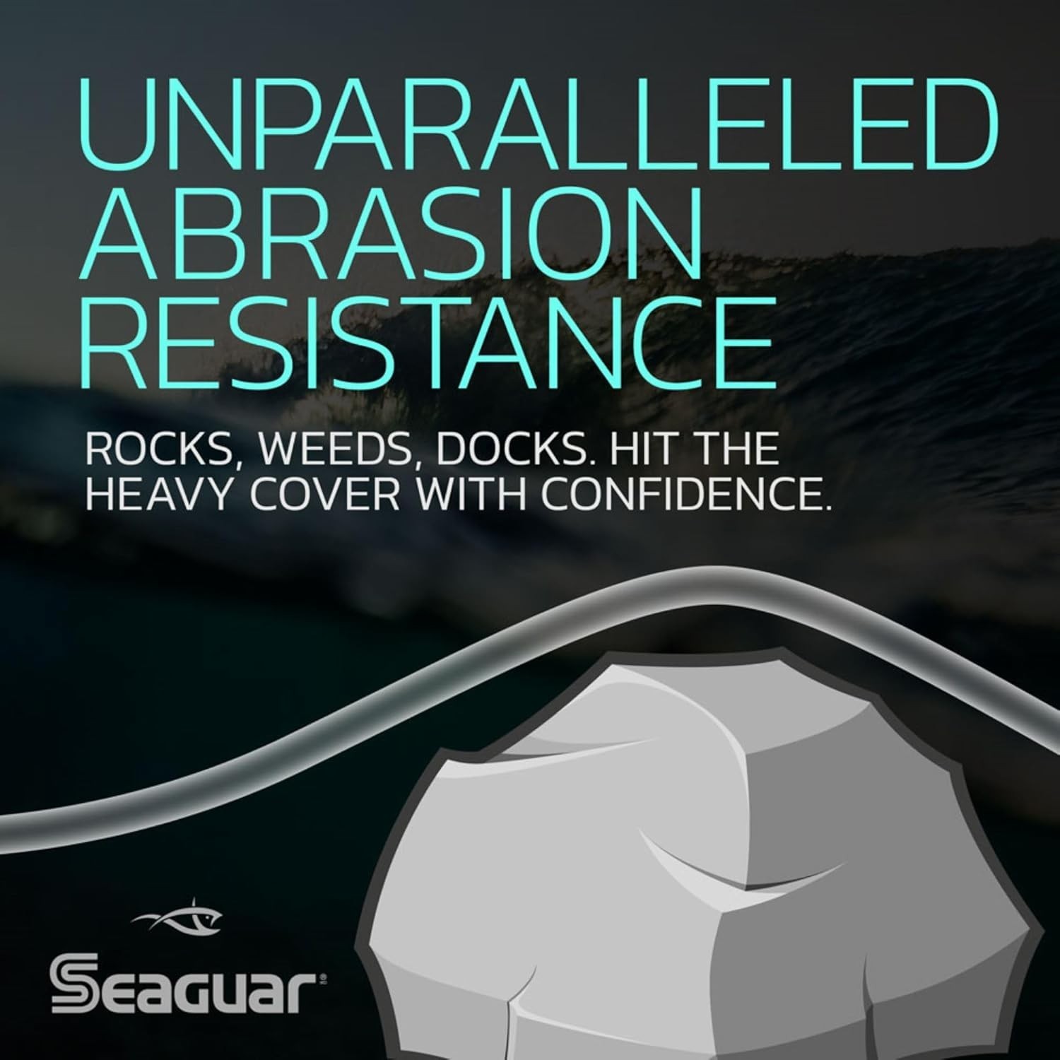 Red Label 20lb Fluorocarbon Fishing Line – 525ft of Nearly Invisible Strength