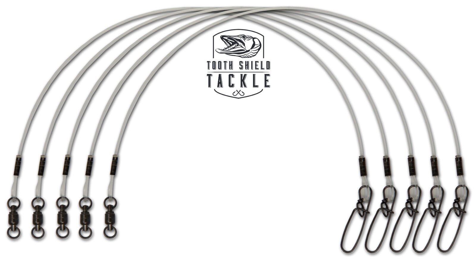 Fluorocarbon Leaders Musky Pike Leader 5 Pack Stay Lok Snap AFW BB Swivel Muskie