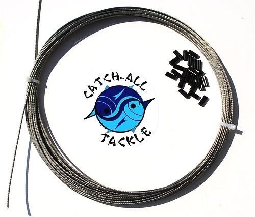 49Strand Bright 7×7 Stainless Steel Cable Wire Kit 30ft 480lb 1.6mm