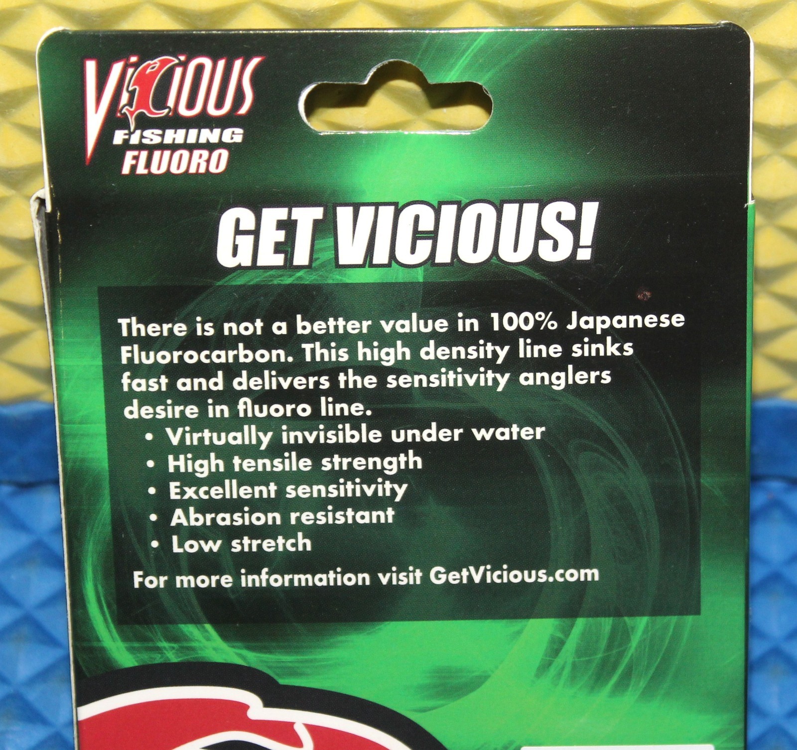 Vicious Fishing Fluoro 100% Fluorocarbon 200yds Lo-Vis-Clear CHOOSE LINE WEIGHT!